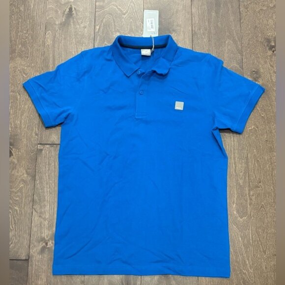 Bench Men's Short Sleeve Blue Polo, Size Medium - Picture 1 of 7
